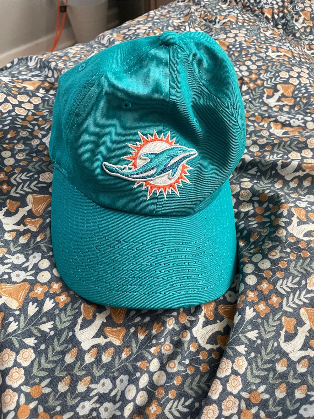 Miami Dolphins Teal Dolphin Logo Baseball Cap